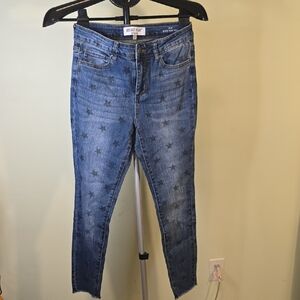 Velvet Heart Women's Starry Blue Skinny Jeans